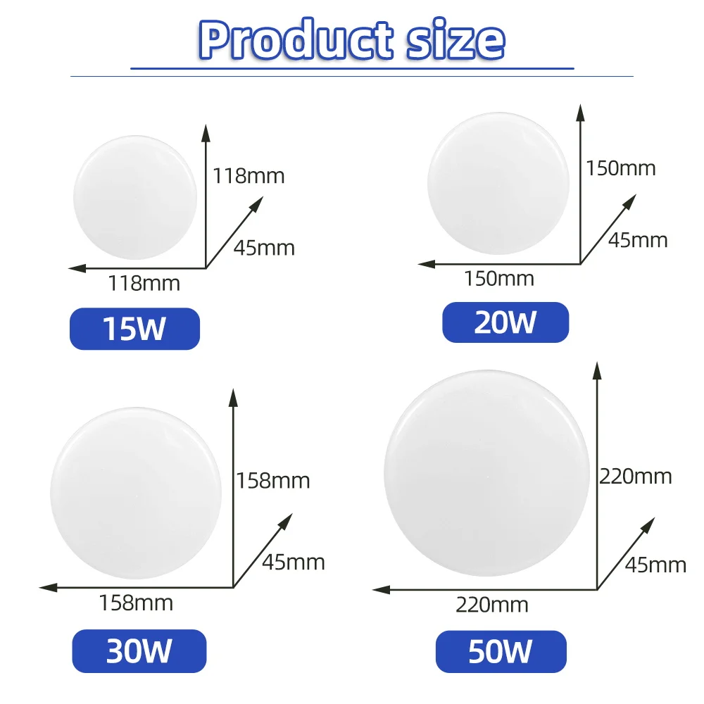 Modern LED Ceiling Lights Ultra Thin Panel Lighting Energy Saving Ceiling Lamp for Living Room Bedroom Kitchen Indoor Lighting