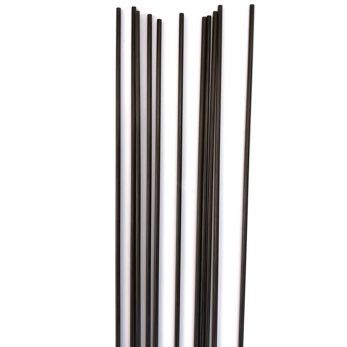 คาร์บอนไฟเบอร์รอบ Rod Dia 1 มม.2 มม.3 มม.4 มม.5 มม.6 มม.0.5M ความแข็งแรงสูงน้ําหนักเบา DIY คอมโพสิตอุปกรณ์เสริมสําหรับเครื่องบิน RC