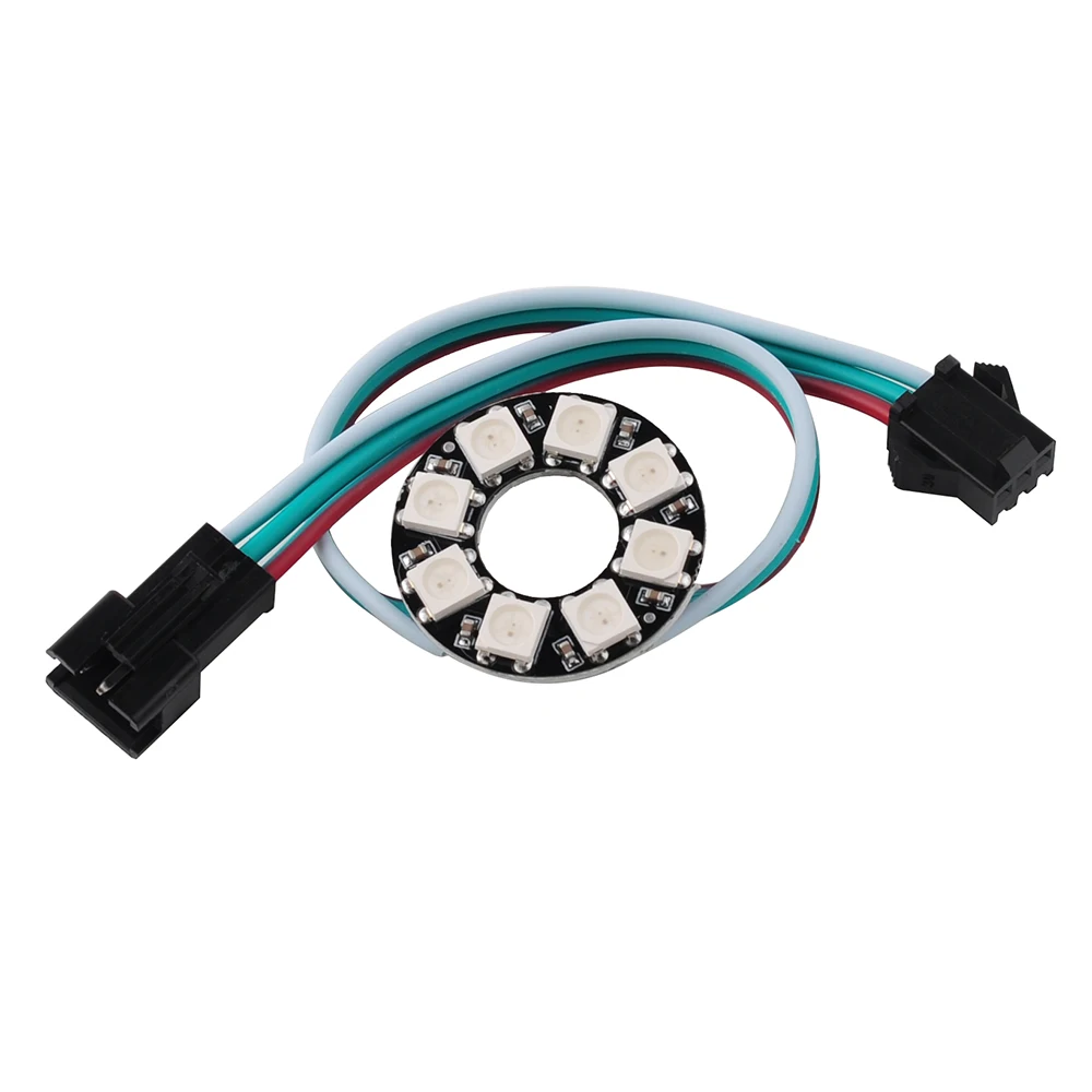 10 Stück WS2812B 8 Bits LEDs Pixel Ring RGB LED Kreis Ring Modul Vollfarbe rund DC5V