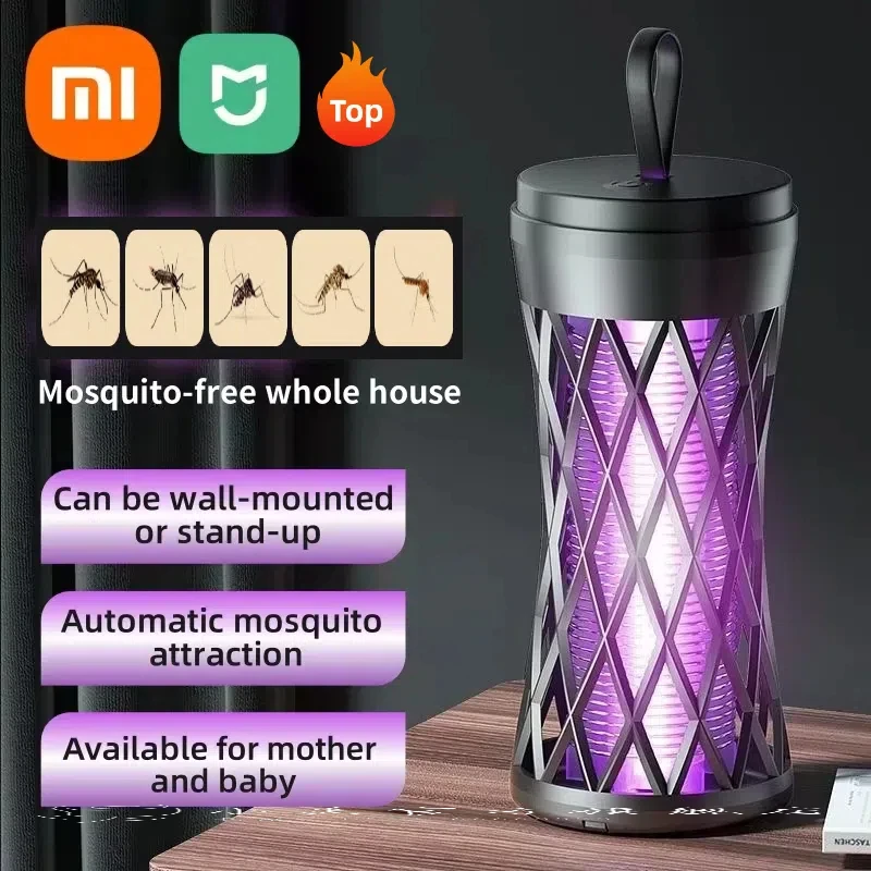 Электрическая лампа Xiaomi от комаров, бытовая, спальня, защита от комаров, USB аккумуляторная, репеллент от комаров, безопасный, эффективный 2025