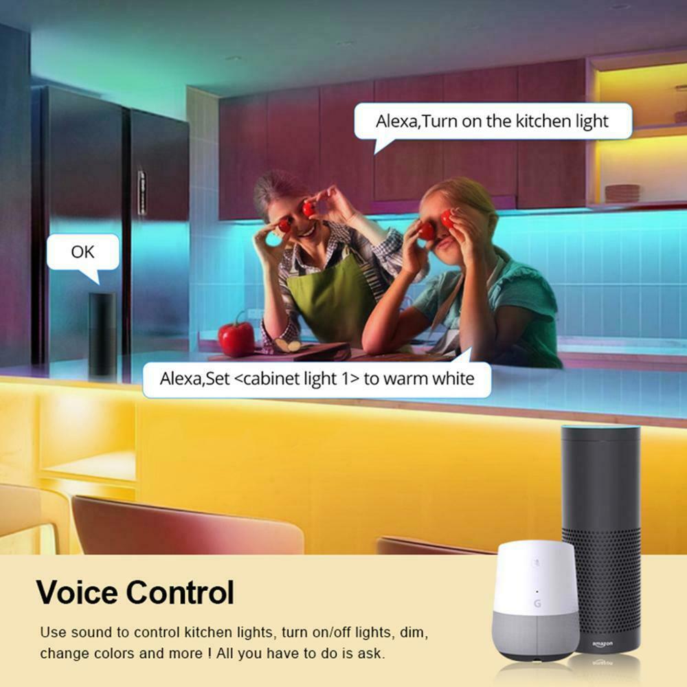 Tira de luces LED Tuya Zigbee COB CCT, 12V, 2m, 3m, 5m, 10m, lámpara decorativa Flexible regulable para armario, asistente de Google Alexa