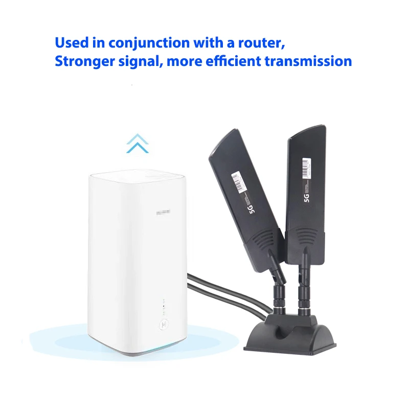 Antena externa enrutador 42dbi 5G, amplificador de cobertura de señal WiFi de largo alcance para exteriores, amplificador celular 4G 3G 2G para ZTE CPE MC801a