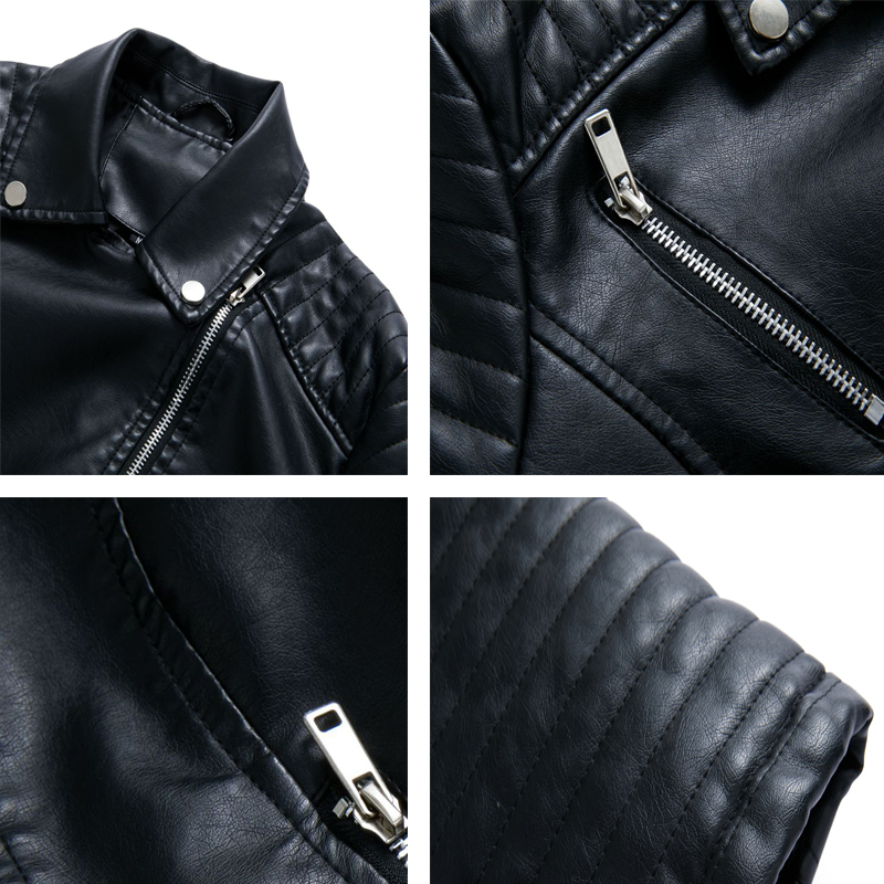 Lente Herfst Dames Casual Lederen Kleding Outdoor Winddichte Retro Tops Mode Slanke Motorkleding Dames Kleding