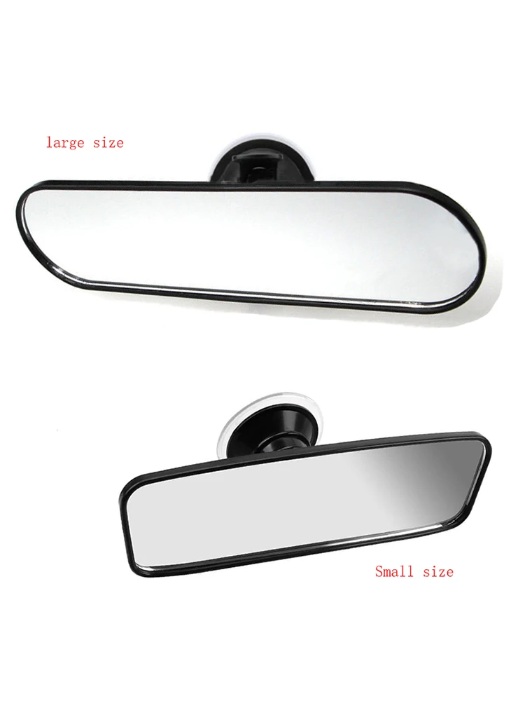 Espelho retrovisor interior do carro espelho retrovisor grande angular 360 °   Gire acessórios automotivos universais com ventosa ajustável
