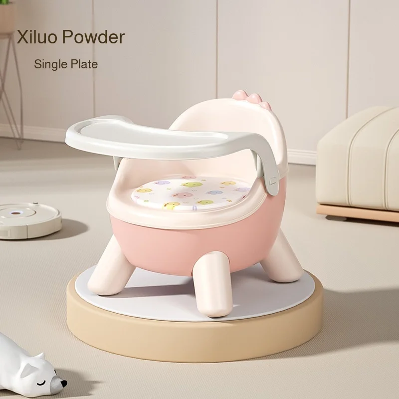 Silla de comedor para bebé, silla lloradora, respaldo para aprender a sentarse, taburete corto desmontable, asiento de mesa de comedor, polea de protección de columna vertebral