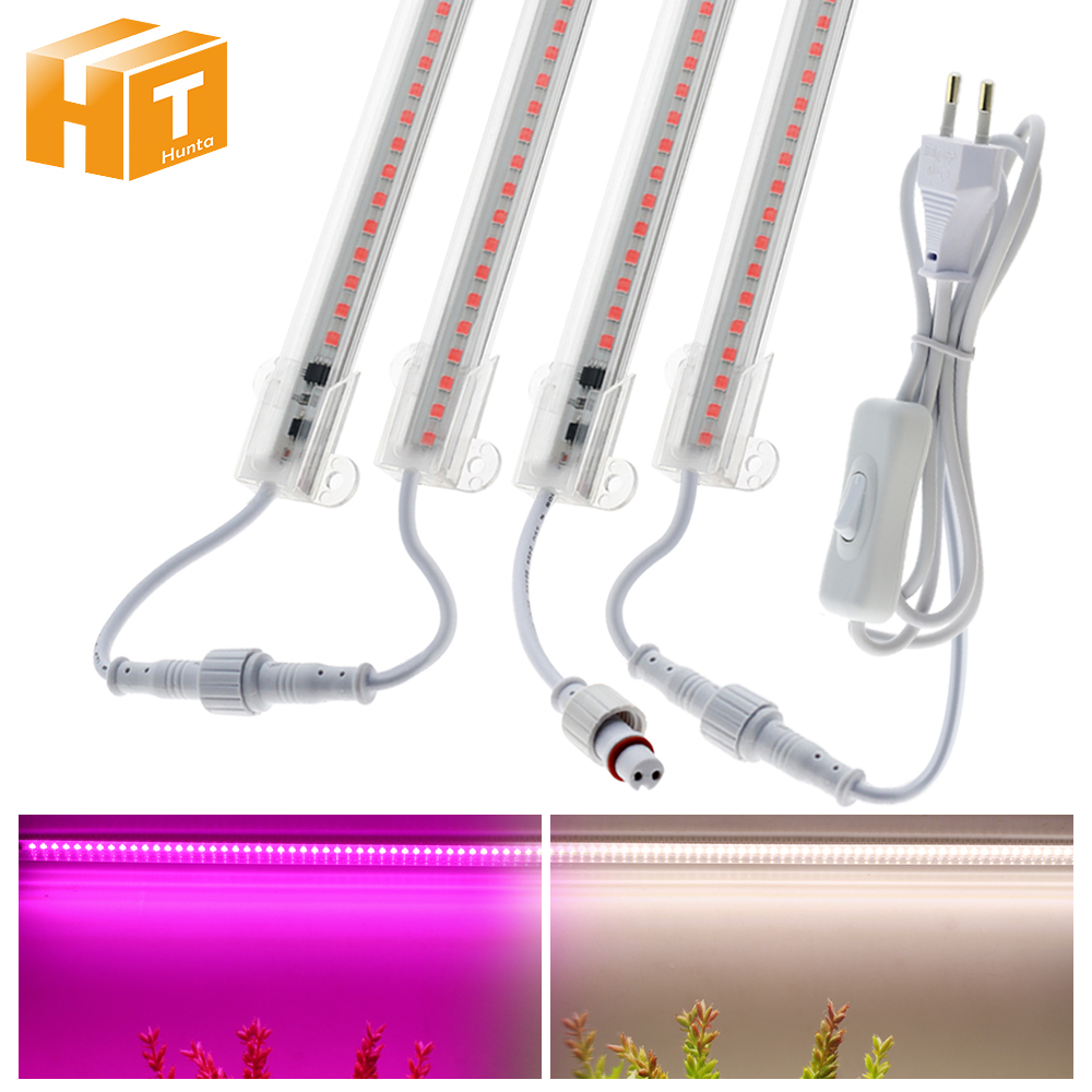 220V Vollspektrum-LED-Balken licht für Gewächshaus pflanzen 75leds 50cm smd2835 für den Anbau von Pflanzen im Innen-und Außenbereich