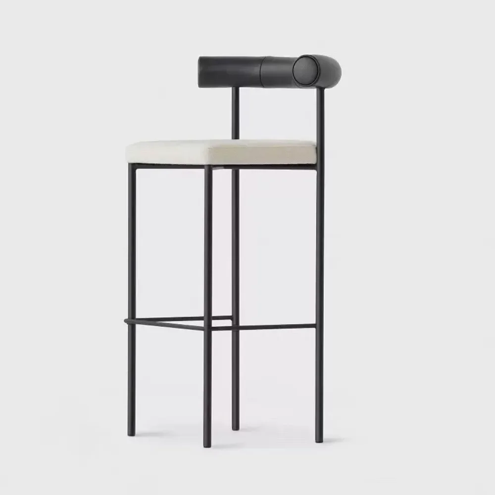 Minimalista Nordic Bar Bancos, Varanda Sala, Maquiagem ao ar livre, Modern Counter Chair, Reception Mesas, Chaise Mobiliário de Jardim