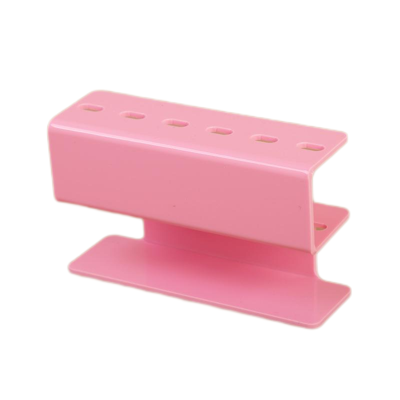Acrylic Eyelash Tweezer Storage Holder Set of 6 Durable Makeup Tools with Convenient Stand Shelf for Eyelash Extensions