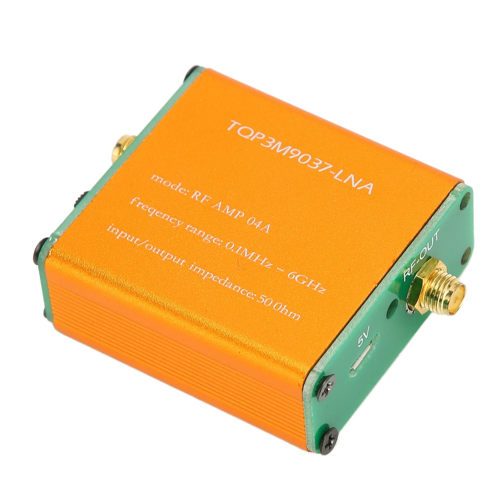Amplificador RF 0,1 MHz-6 GHz amplificador de bajo ruido de banda completa profesional 20dB módulo preamplificador de potencia RF LNA de alta ganancia