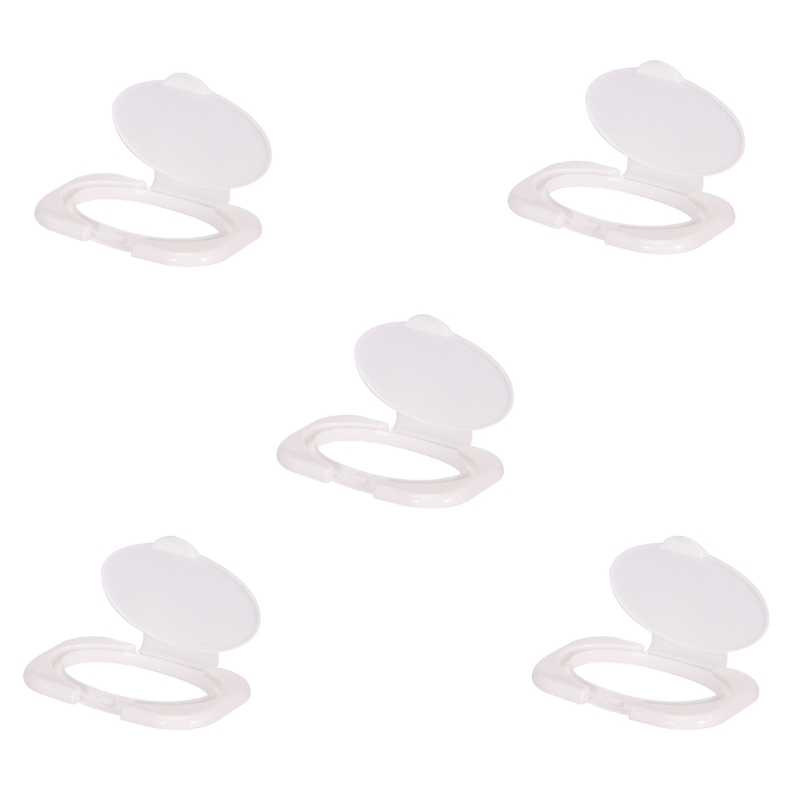 5 ピース/パックベビーワイプ蓋新生児ベビーウェットワイプディスペンサーカバーティッシュボックスキャップ