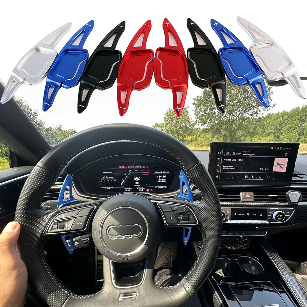 Shifter Paddle Für Audi A3 A6 S6 C8 A7 S7 4K A8 Q8 E-tron Sportback 19-24 Auto Lenkrad Paddle Shifter DSG Verlängerung Getriebe
