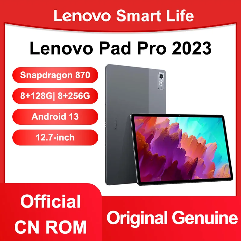 Nuevo producto Original Lenovo Xiaoxin Pad Pro 12,7 2023 Snapdragon 870 2944 × 1840 144Hz 8G + 128G/256G 10200mAh reconocimiento facial