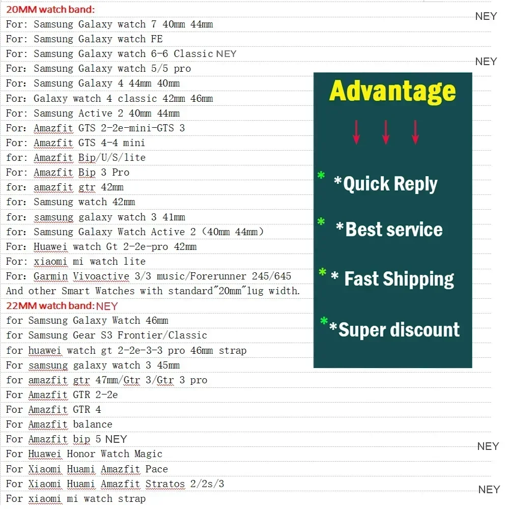 Silicone Bracelet For Samsung Galaxy Watch 6 Classic 47mm 43mm/4 classic 46mm 42mm Strap Galaxy 7 6 5 4 44mm 40mm Pro 45mm Bands