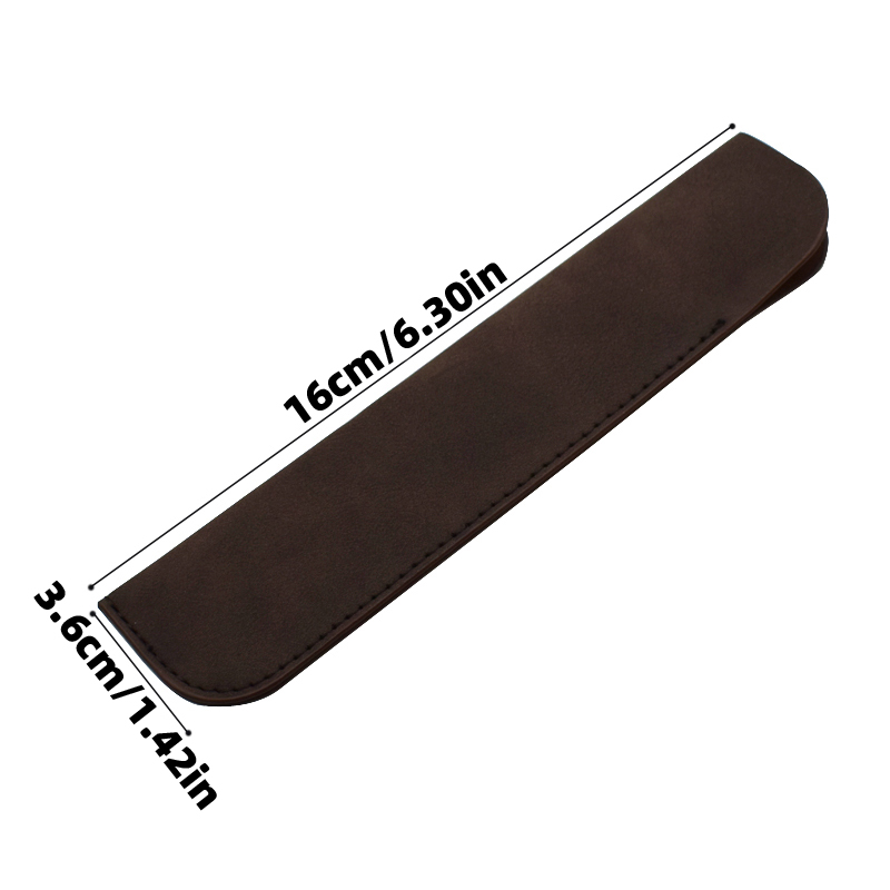 Estojo de lápis macio para uma caneta, estojo de couro pu, materiais de escrita, bolsa de armazenamento de papelaria, material escolar de escritório, presente