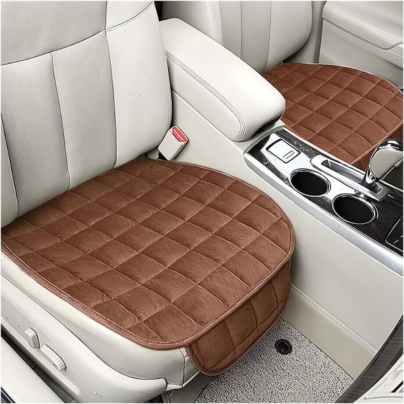 Cuscino per seggiolino auto nero, cuscino per sedile con fondo in gomma antiscivolo e custodia portaoggetti, universale per sedia da ufficio SUV per camion, furgone