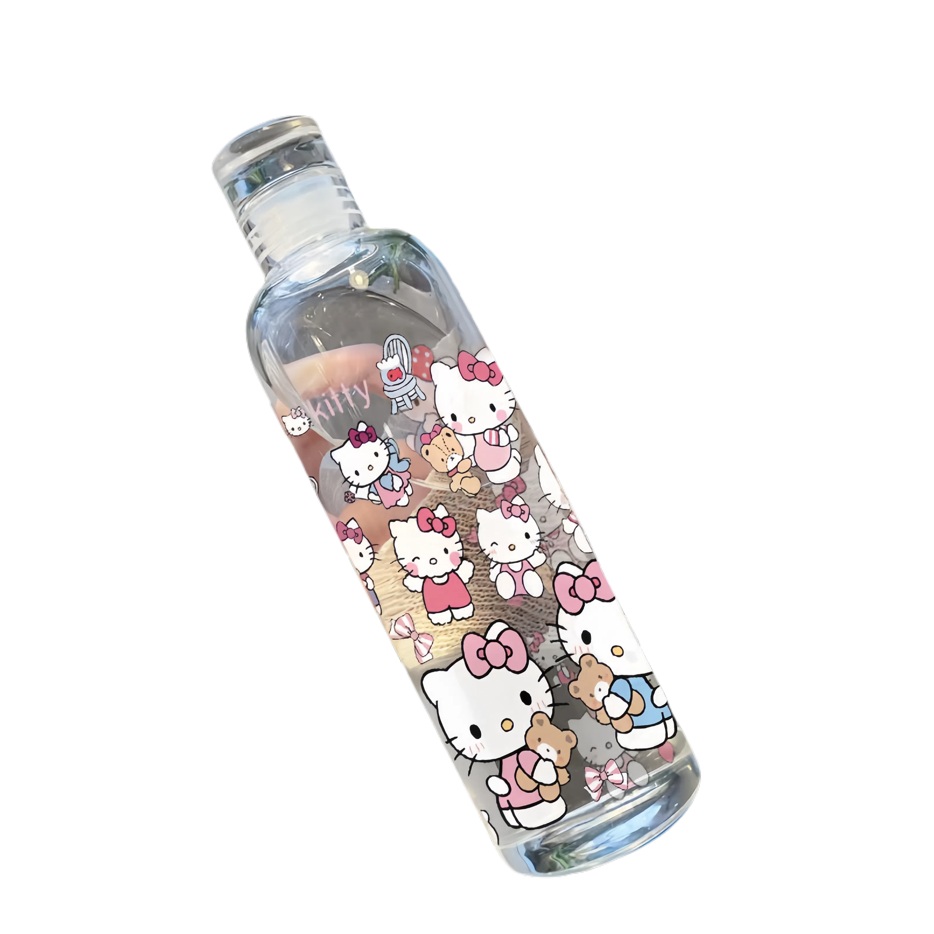 Hello Kitty botella de agua de alta capacidad botella deportiva de moda botellas de viaje portátiles Fitness al aire libre botella deportiva para beber niño