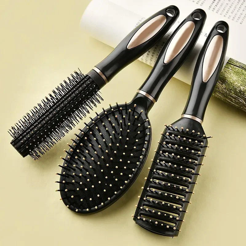 Peine antiestático con bolsa de aire, cepillo de pelo antiestático para masaje de plástico, cuidado práctico, masajeador de cabeza de SPA, peine de pelo rizado para el hogar