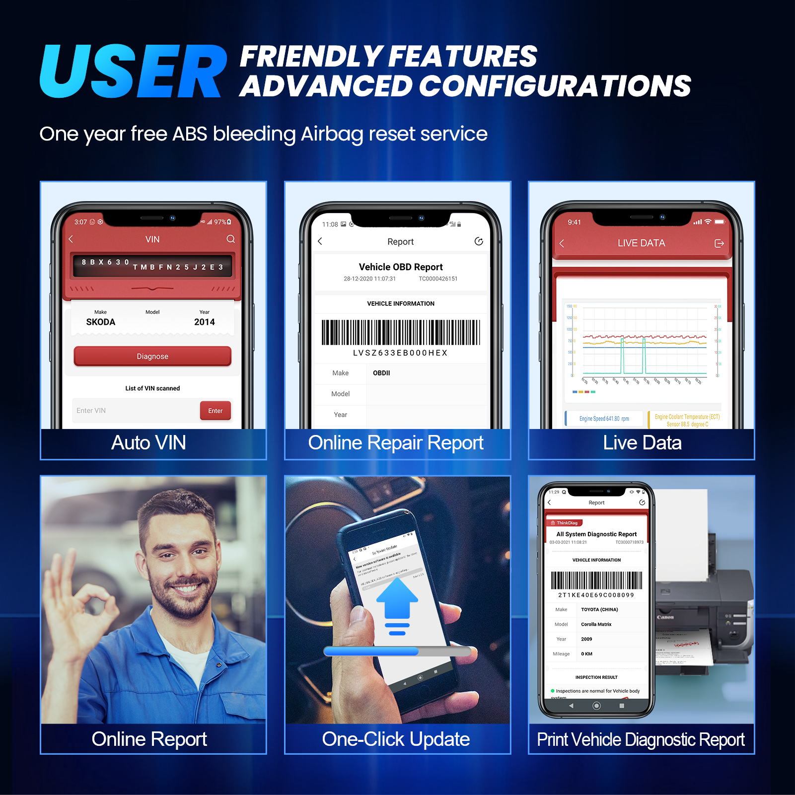 Thinkcar thinkdiag mini obd obd2 scanner diagnóstico de todos os sistemas ferramenta de digitalização vin automática atualização gratuita por vida para todos os carros após 1996
