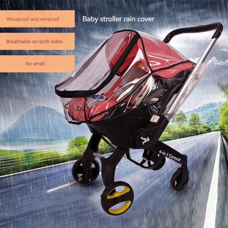 Safety Seat Baby Stroller Multifunctional Four in One CHILDREN'S Stroller Rain Cover and Windproof Cover
