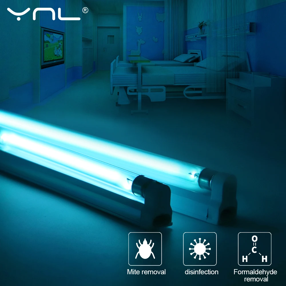 Lampada al quarzo UV Tubo T5 Lampadina a luce ultravioletta 220V 110V 6W 8W Disinfezione all'ozono Luce germicida Lampada sterilizzatrice battericida