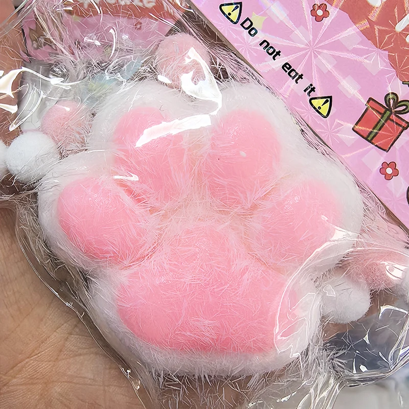 Jouets de Patte de Chat à Presser, Doux et Mignon, pour Détendre, Collant, Décompresser, Pincer, Souligné, Cadeau