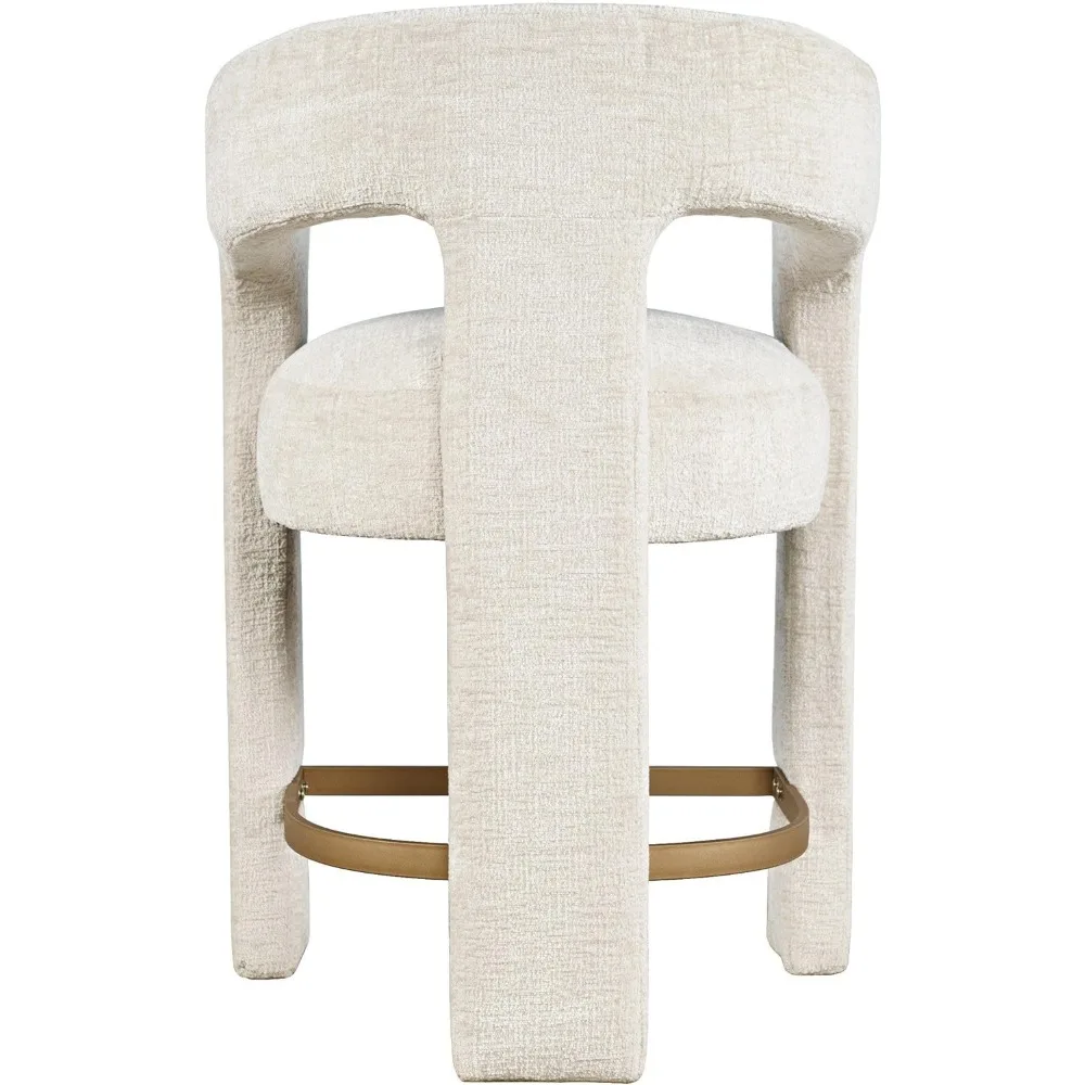 Jofran Upholstered Dining Chair with Arms – Versatile Bar Stools and Counter Height Bar Stools – Stylish Seating for Kitchen, Di