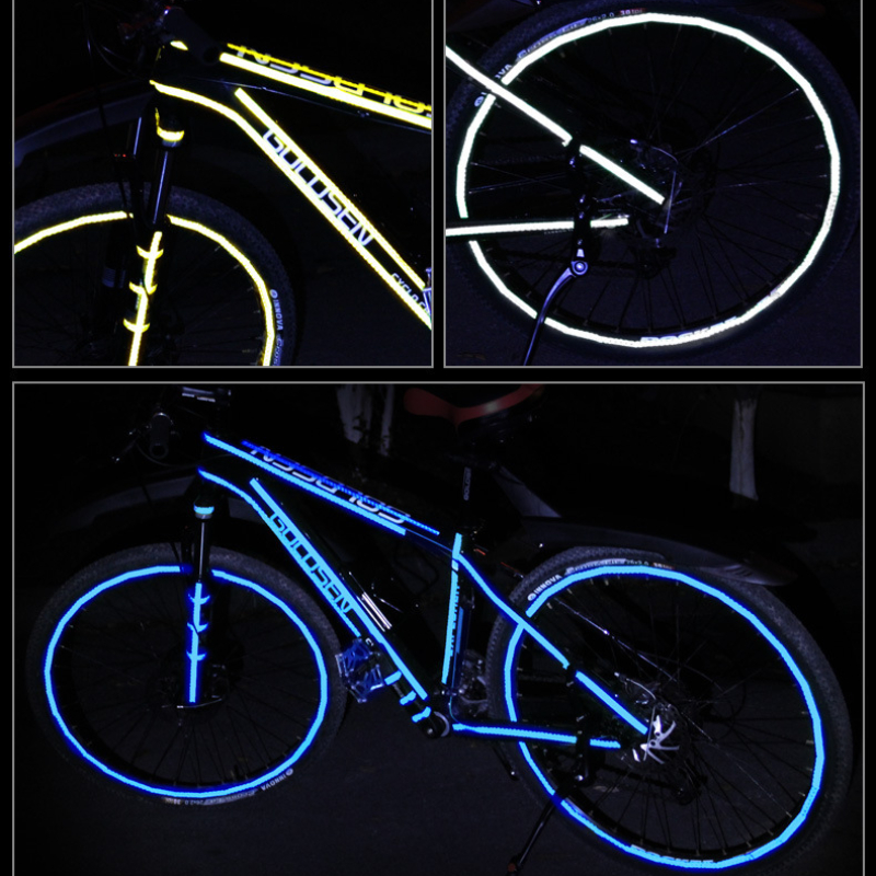 Bande autocollante de sécurité pour conduite de nuit, pour vélo, voiture, moto