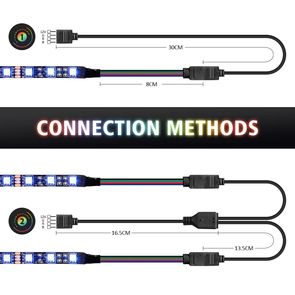 12V Led Streifen RGB 4pin LED Sockel Für PC, computer Fall/RGB Streifen Mainboard Control Panel RGB-Header (+ 12 V, G, R, b) 5050