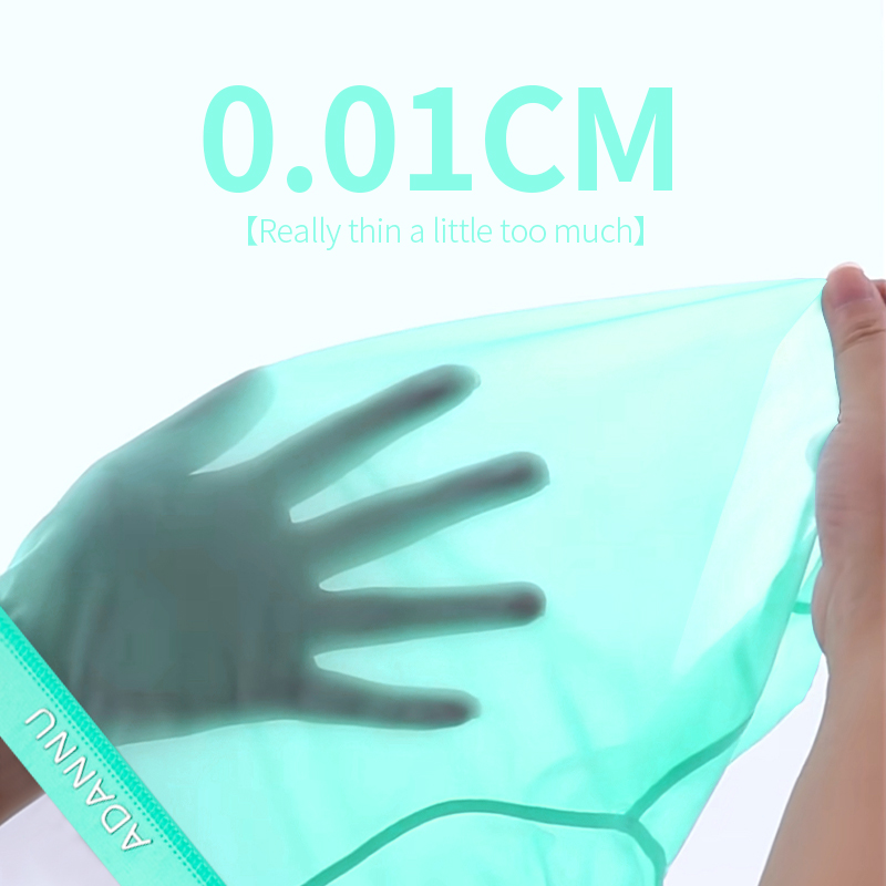 1/3PCS ADANNU Eis Seide Transparent Boxer Für Männer Durchsichtig Männliche Unterhose Nahtlose Unterwäsche Ultra-dünne Boxer shorts