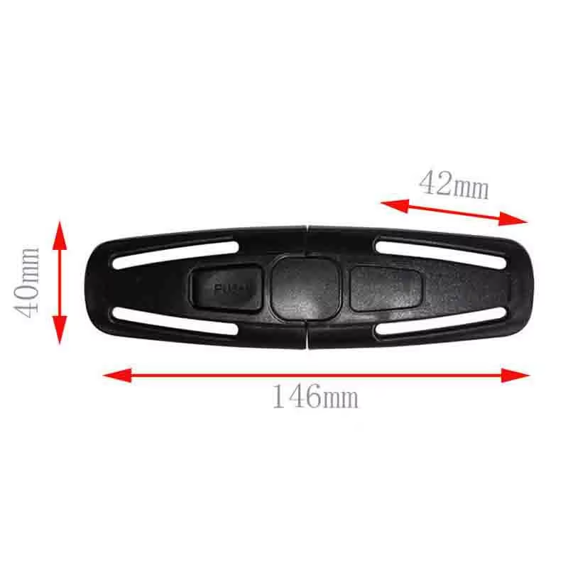 Correa de seguridad para asiento de bebé de coche de alta calidad, arnés de cinturón, Clip para el pecho, hebilla segura, abrazadera para niños pequeños, accesorios para cinturones de seguridad, 1 ud.