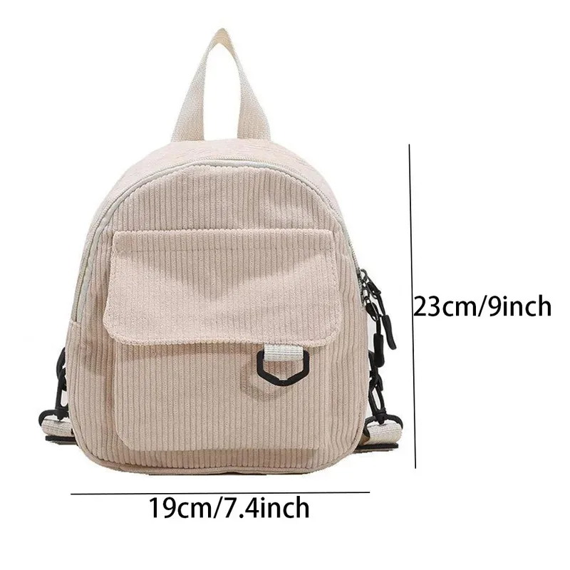 Mini zaino casual da donna in tinta unita, compatto, semplice, resistente per i viaggi