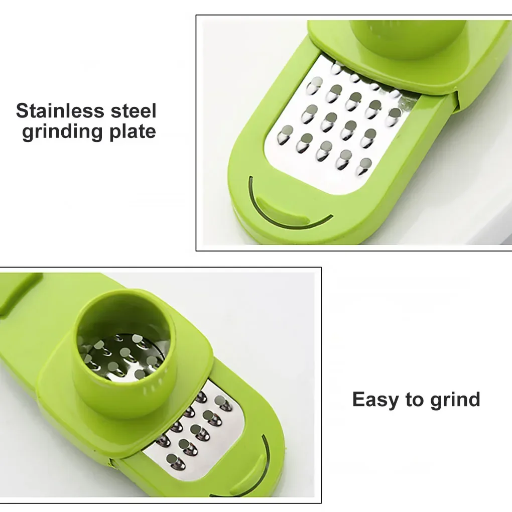 1 Stuks Knoflook Crusher Pers Multi-Functionele Handleiding Gember Knoflook Slijpen Rasp Cutter Knoflook Dunschiller Keukengereedschap