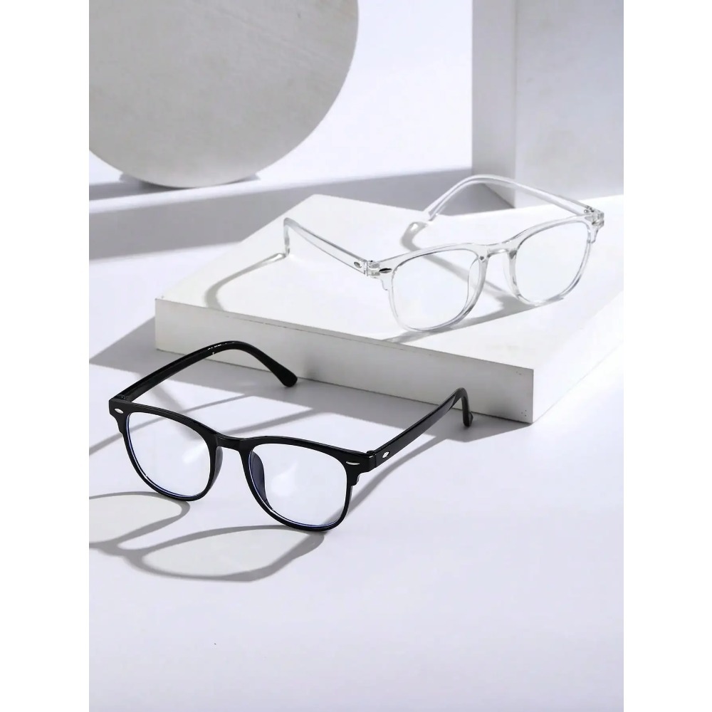 New Vintage Transparent Computer Glasses Frame Women Men Anti Blue Light Eyewear Blocking Glasses Optical Spectacle