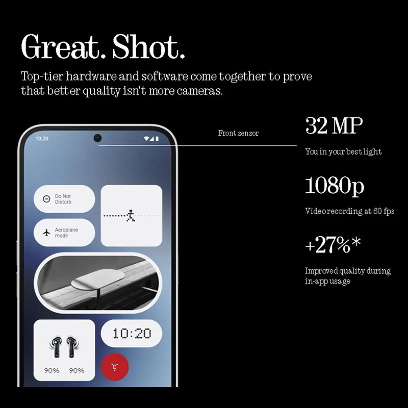 Versión global Niente teléfono (2a) MTK Dimensity 7200 Pro Cámara principal de 50 MP Pantalla AMOLED de 6,7” 120 Hz Carga de 45 W Batería de 5000 mAh