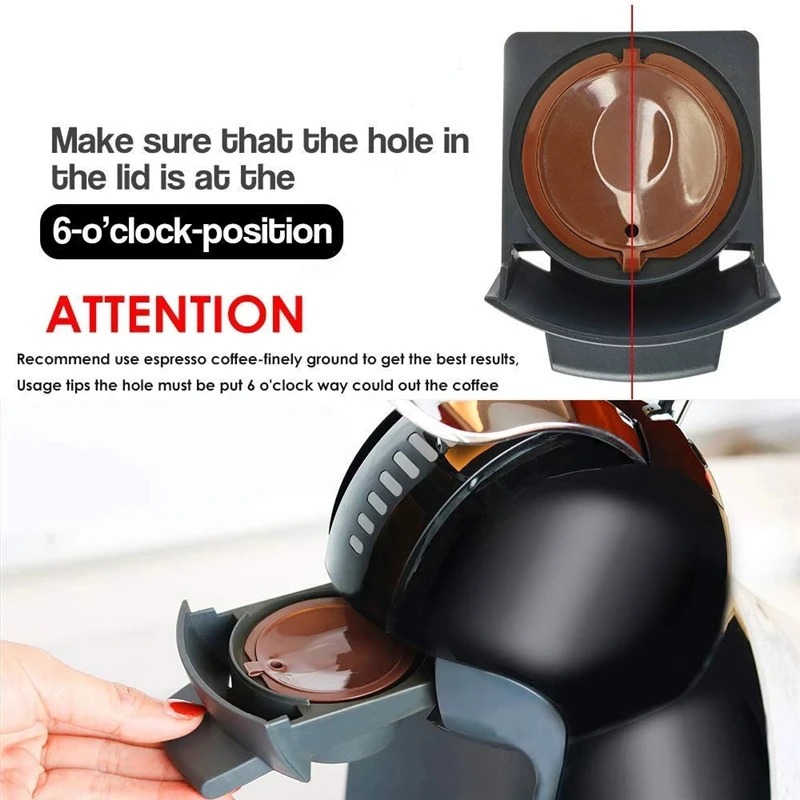 4 шт./компл. Dolce Gusto Plsatic многоразовая капсула для кофе, фильтрующая чашка, 200 раз, многоразовая ложка, щетка, совместимая с Nescafe Dolce Gusto