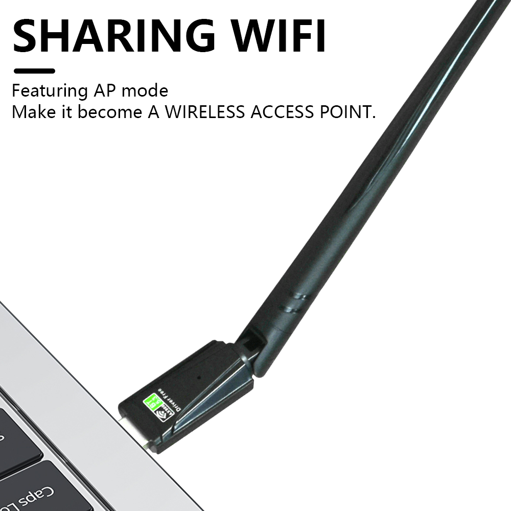 OPTFOCUS 900mbps USB WIFI6E Bluetooth5.3 AX Wifi adaptador 2 en 1 para PC BT wifi5 2,4G 5G 5dbi Dongle Usb receptor WiFi inalámbrico