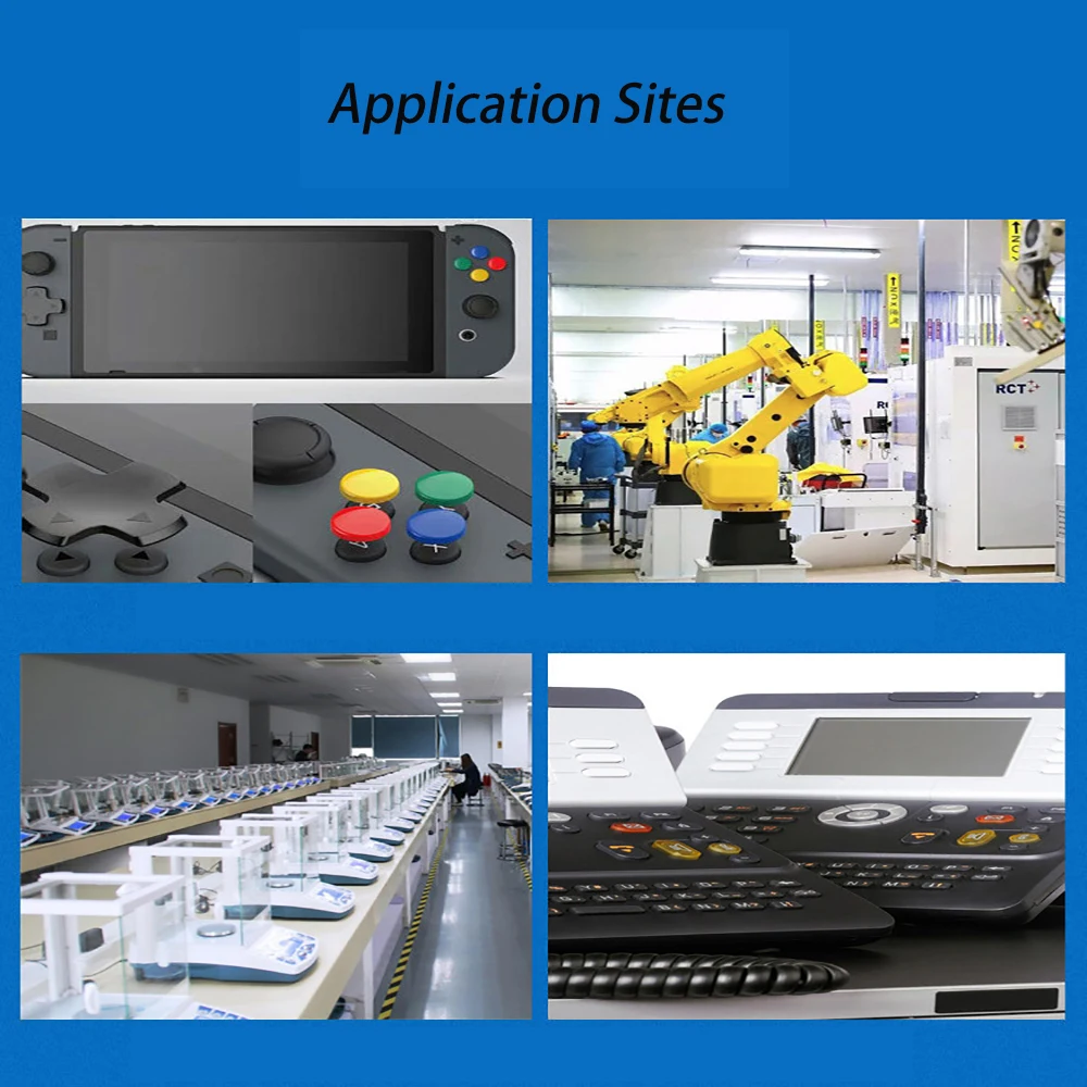 5Pcs Potentiometer Knob Caps 6mm AG3 Green/Red/Blue/White/Yellow/Orange Shaft Ribbed Grip Control Adjustment Volume WH148 Knob