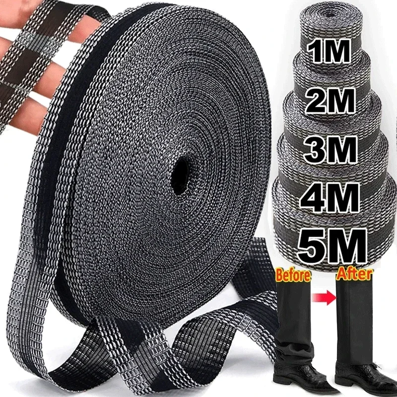 Fita autoadesiva para pasta de calças, calças, borda, jeans, comprimento de roupas, encurtar, reparo, fitas de bainha de ferro, acessórios de costura diy