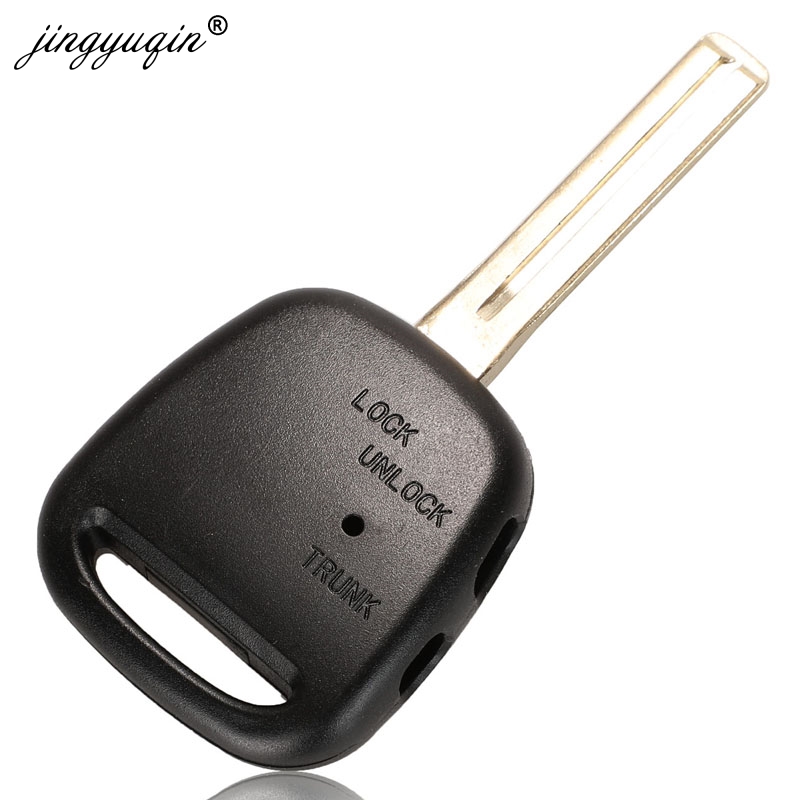 Jingyuqin-サイドボタン付きリモートキーシェル,トヨタカリーナエスティマハリエプレビア,カローラ,セリカ,トヨタ43/toy40ブレード,1/2用