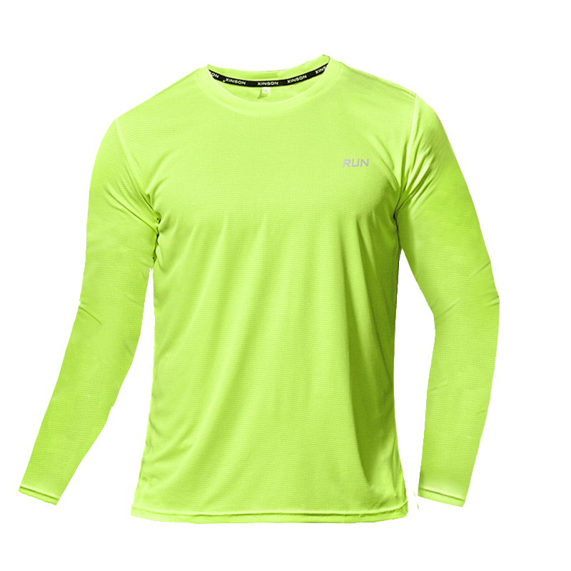 Camiseta de manga larga de seda helada para hombre, ropa exterior transpirable de secado rápido con aire acondicionado, protección solar para exteriores, para correr, verano, 2023