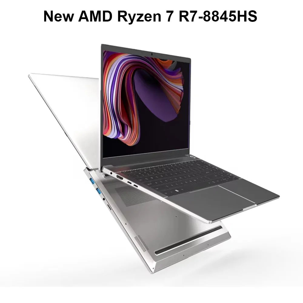 New 15.6" Inch Laptop AMD Ryzen R9 6900HX R7 8845HS Max mini PC 64GB DDR5 2TB NVMe Wifi6 BT5.2 120Hz Notebook Gaming Computer PC