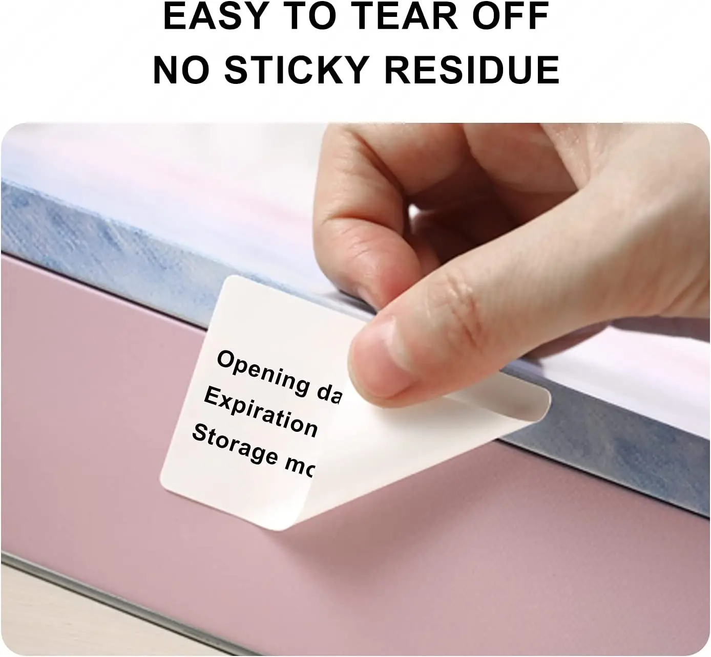 Niimbot-rollo de papel para impresora Niimbot B1 B21, Adhesivo de Color blanco, a prueba de agua/aceite
