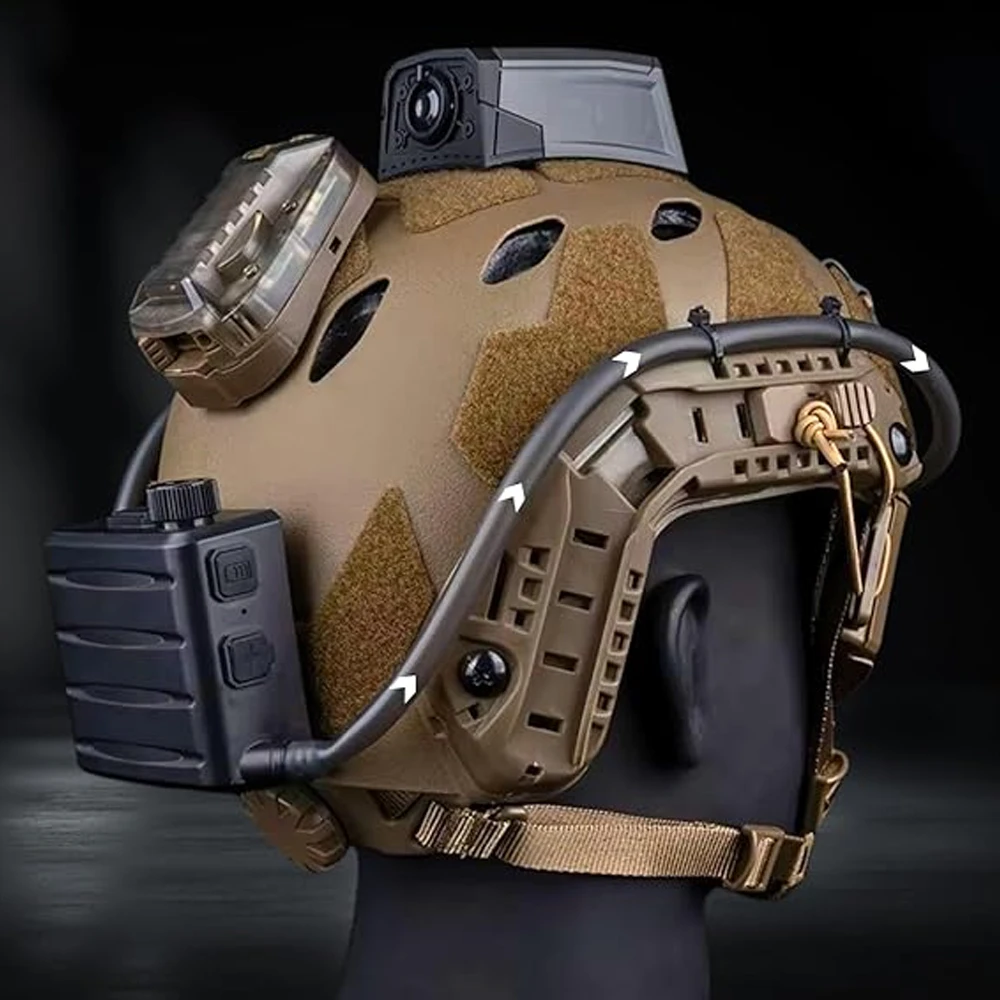 2025 NEW-Tactical Goggles Defogger Outdoor Hunting Shooting Goggles AntiFog Unit Adjustable Wind Speed Defogging Fan Kit