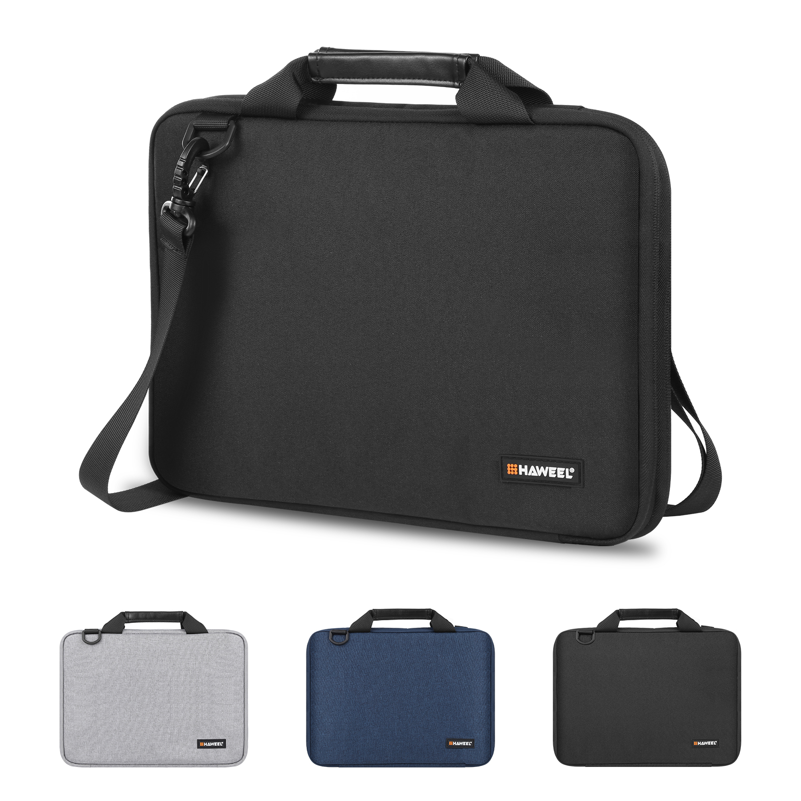 Haweel 13.0 polegadas-16.0 polegadas maleta crossbody bolsa para laptop para macbook/lenovo thinkpad/asus/hp e outras bolsas para laptop