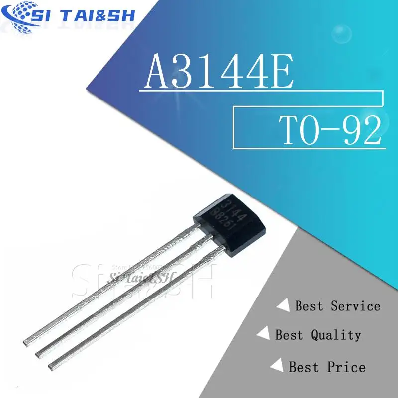 10 Uds A3144E A3144 3144 3144E Sensor de efecto Hall nuevo y original sistema de datos