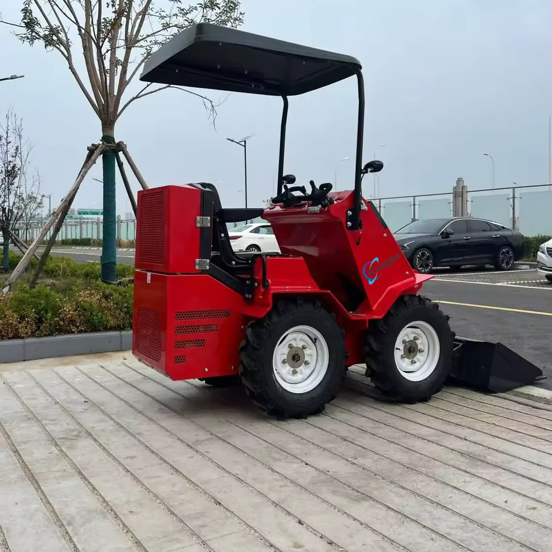 Mini Wheel Loader Free Shipping Skid Steer Loader Portable Multifunctional Front Loader  Diesel Engine Skid Loader Small Loader