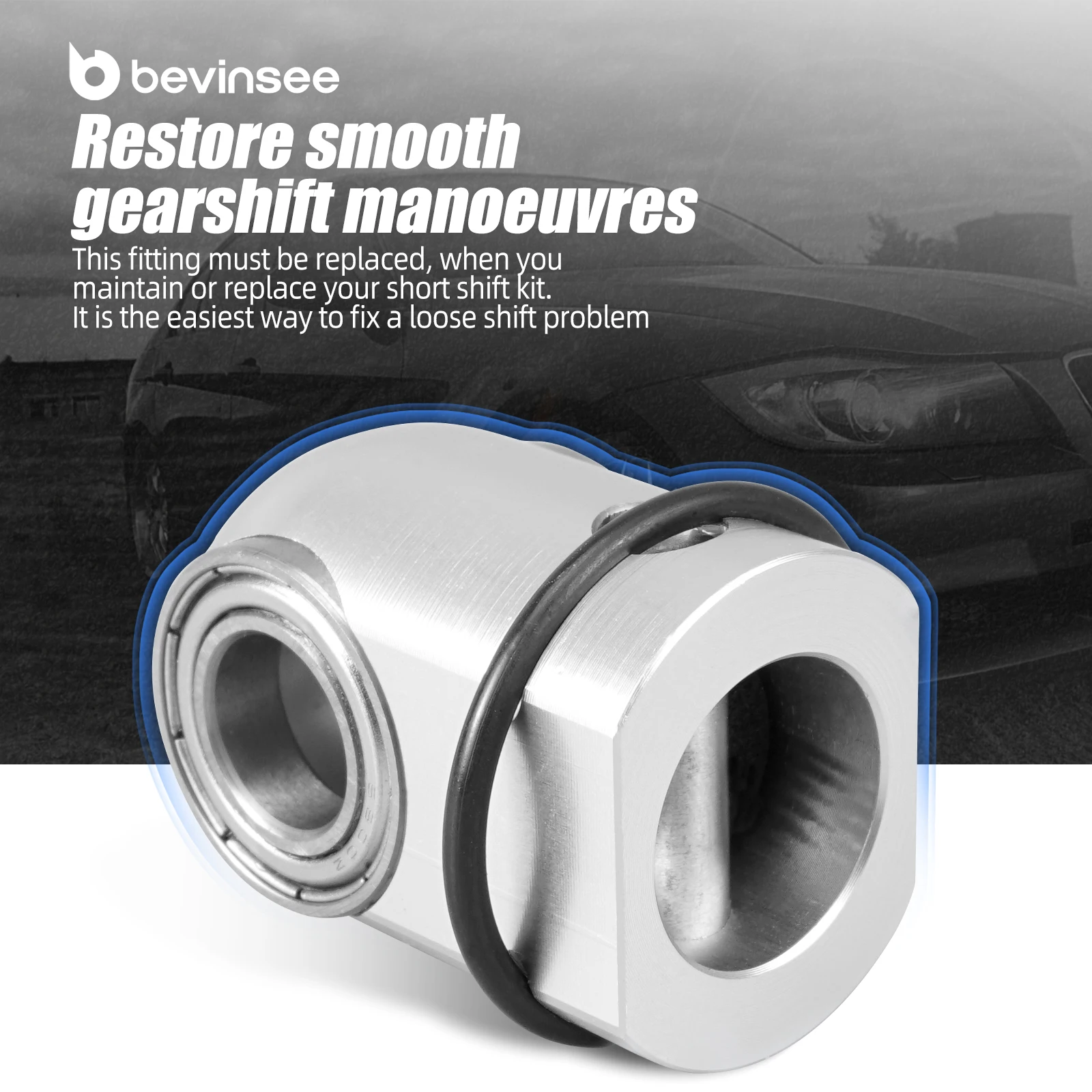 BEVINSEE Seletor Haste Junta para BMW E90 E92 E46 E36 E60 E39 E93 E91 F30 F20 M4 F82 F83 M3 F80 M2 F87 X1 E84 X3 F25 E83 X5 E53 Z4