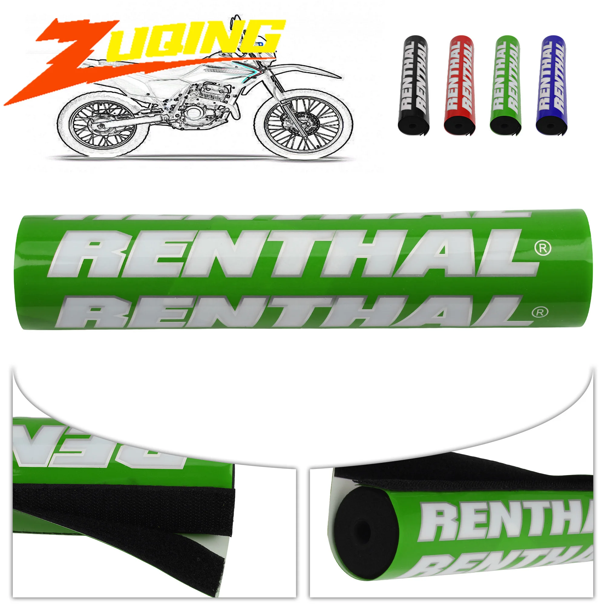 25 cm Motorrad Rundes Kissen Querstange Schaum Brustpolster für Renthal Lenker SXF EXC CRF YZ YZF KX KXF KLX WR WRF