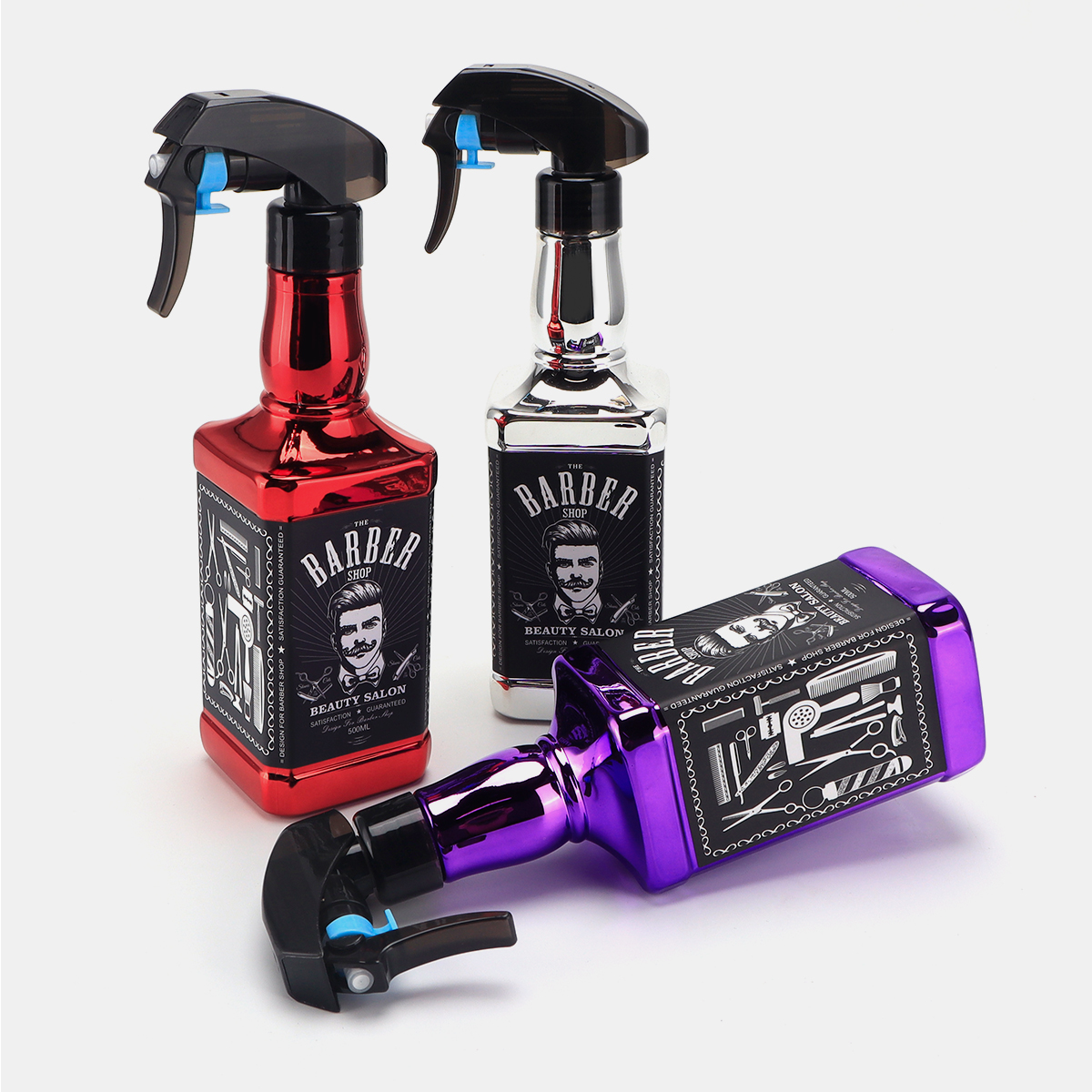 Spray de barbeiro para salão de beleza profissional, recarregável, névoa fina, regador vazio, pulverizador de água, acessórios de barbearia, ferramentas de cabelo