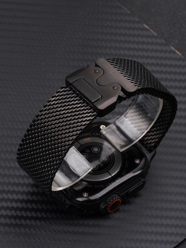 Milanese Loop Strap for Apple Watch Ultra 2 Band 49mm 45mm 46mm 44mm 42mm 41mm 40mm 38mm Bracelet IWatch Series 10 9 8 7 6 5 SE